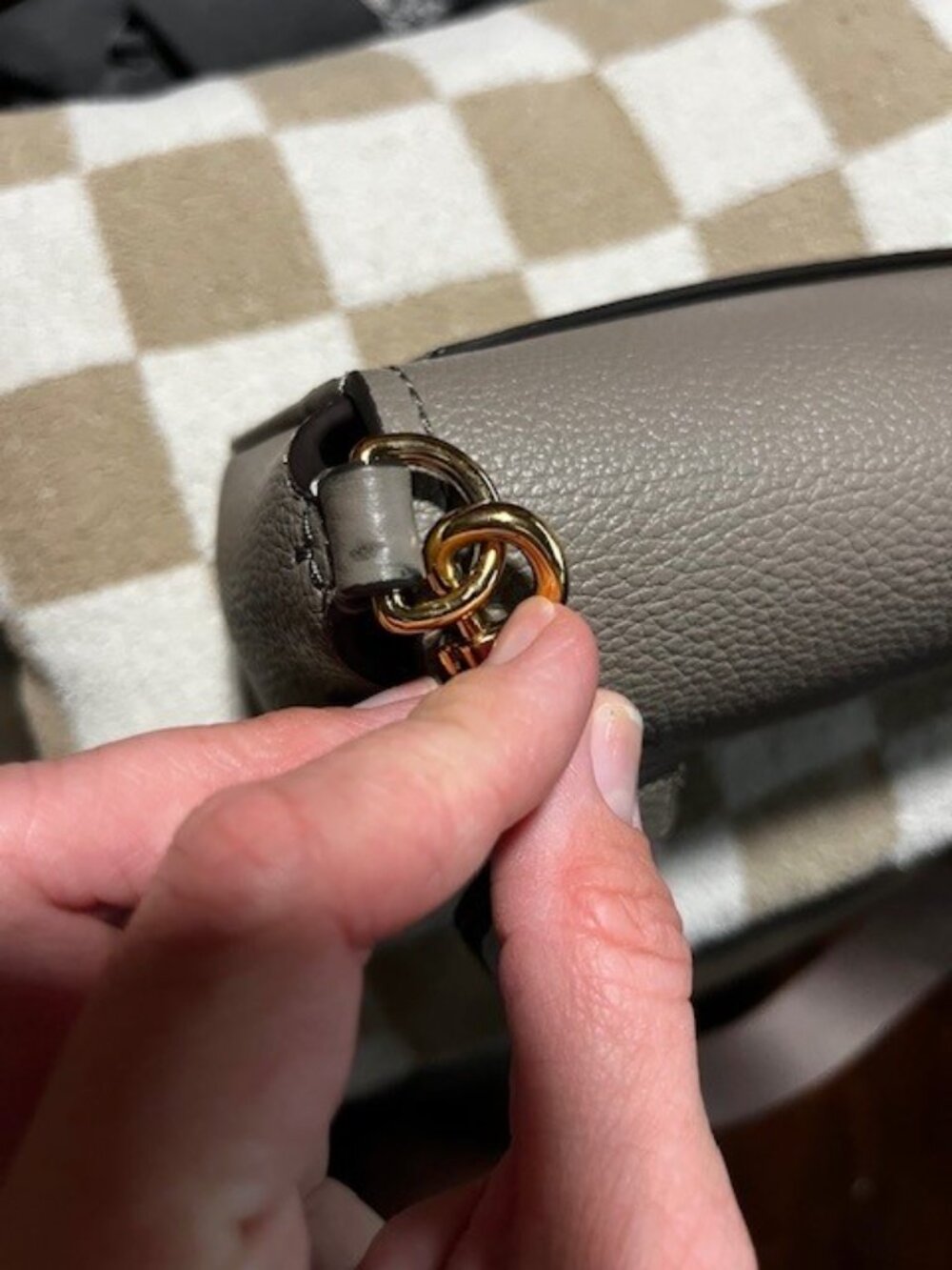 Tory Burch Light Grey Crossbody - Picture 4 of 7